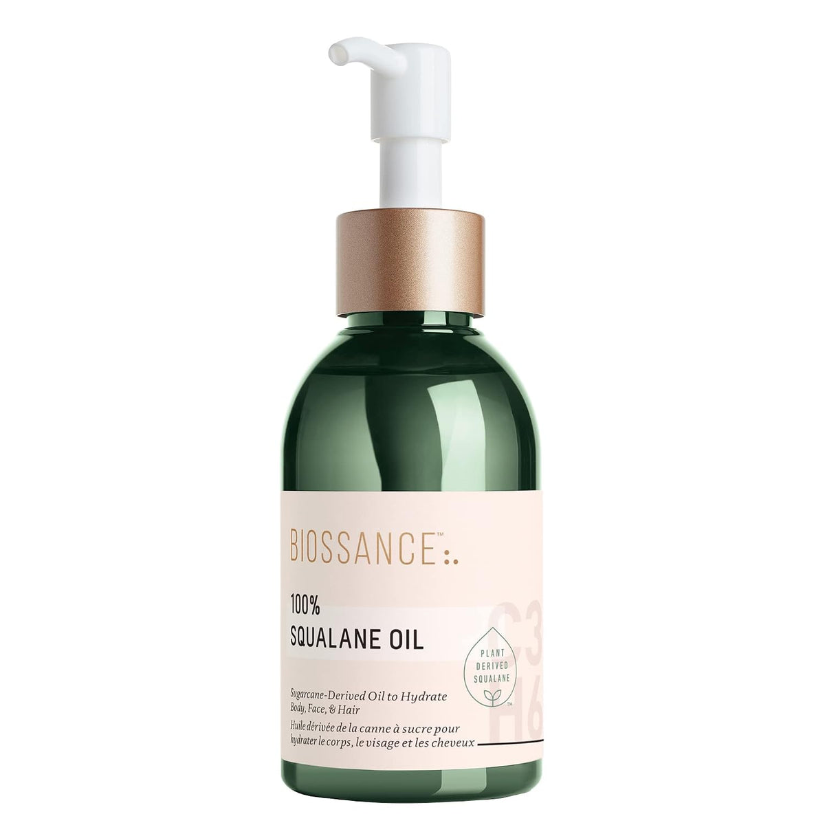 Biossance 100% Squalane Oil – Vegan Face & Body Moisturizer, 3.3 oz