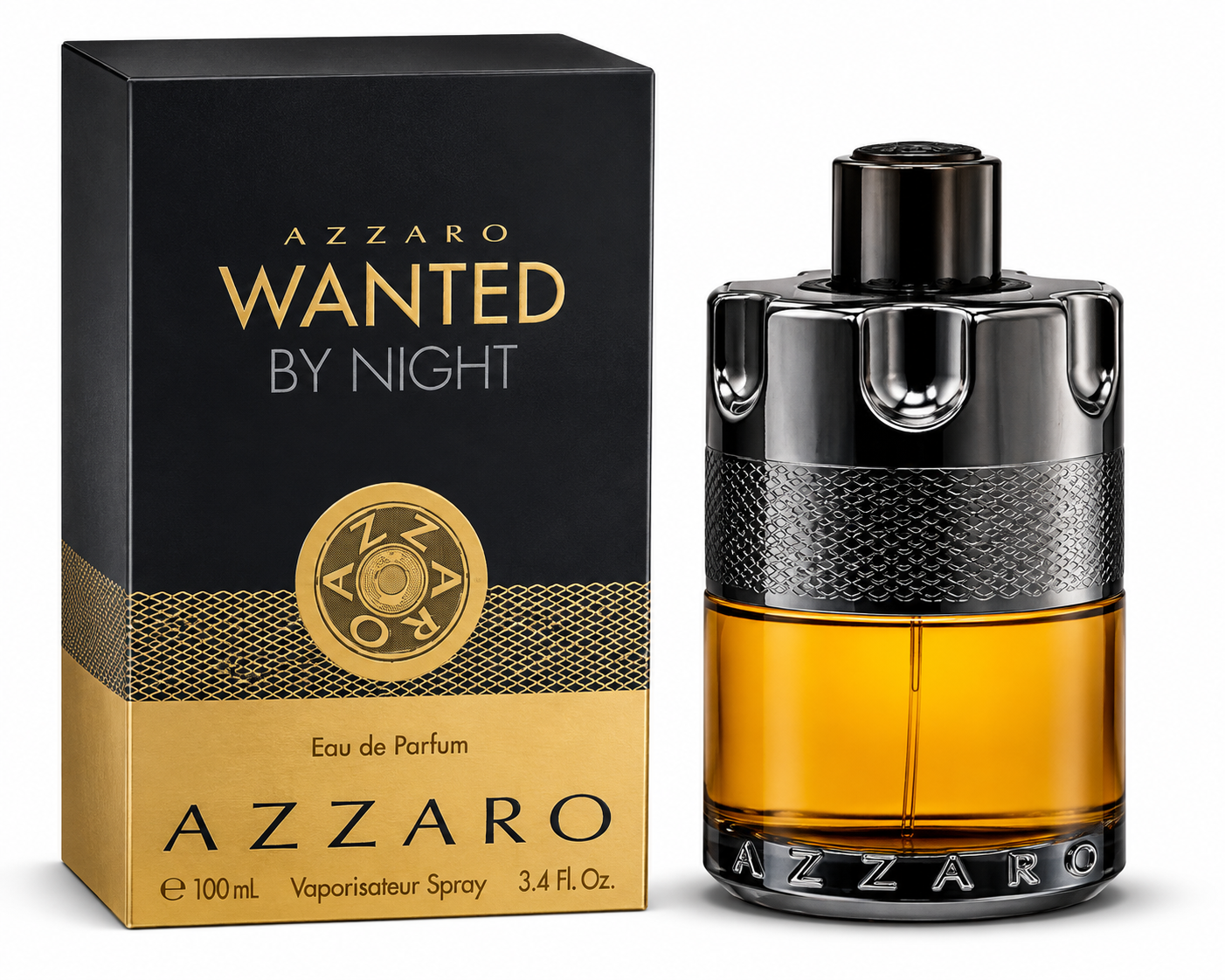 Azzaro Wanted by Night Eau de Parfum for Men – 3.4 oz / 100ml –