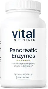 Vital Nutrients Pancreatic Enzymes 1000mg – Digestive Enzyme Supplement (90 Capsules)