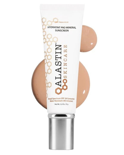 ALASTIN HydraTint Pro Mineral Tinted Sunscreen SPF 36 – Anti-Aging Tinted Face Sunscreen (3.2 oz)