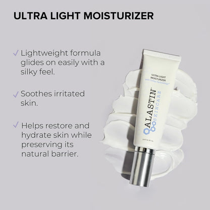 ALASTIN Skincare Ultra Light Daily Face Moisturizer – Oil-Free Hydration for Normal Skin (2 oz)
