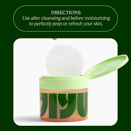 JIYU Korean Toner Pads – Snail Mucin, Niacinamide & Peptides for Dark Spots & Wrinkles (100 Ct)
