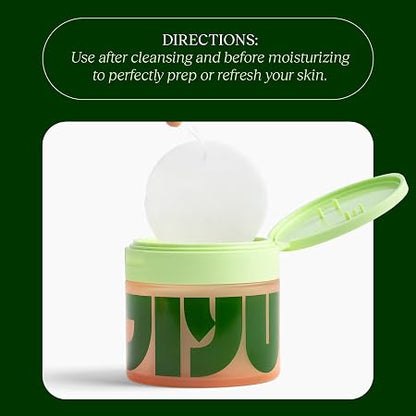 JIYU Korean Toner Pads – Snail Mucin, Niacinamide & Peptides for Dark Spots & Wrinkles (100 Ct)