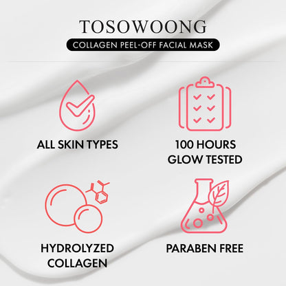 TOSOWOONG Collagen Peel-Off Mask – Firming Glass Skin Mask