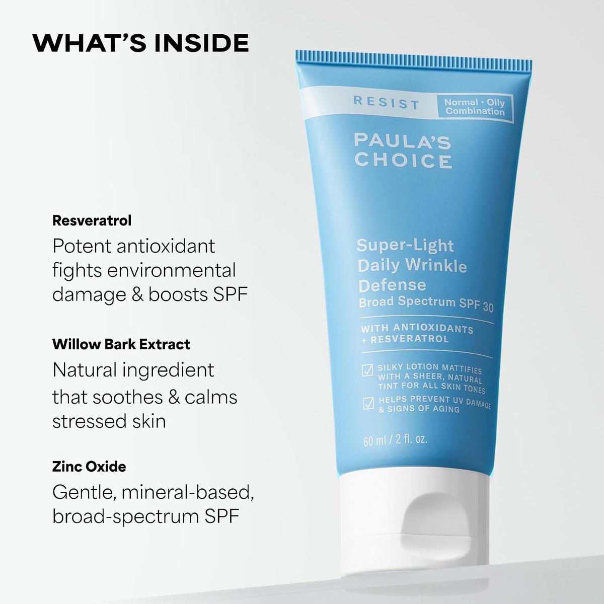 Paula's Choice RESIST Mineral Sunscreen SPF 30 – Wrinkle Defense & Anti-Aging Face Sunscreen (2 Fl Oz)