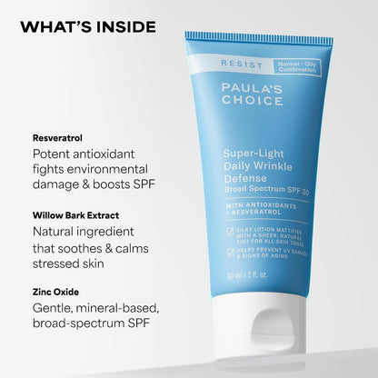 Paula's Choice RESIST Mineral Sunscreen SPF 30 – Wrinkle Defense & Anti-Aging Face Sunscreen (2 Fl Oz)