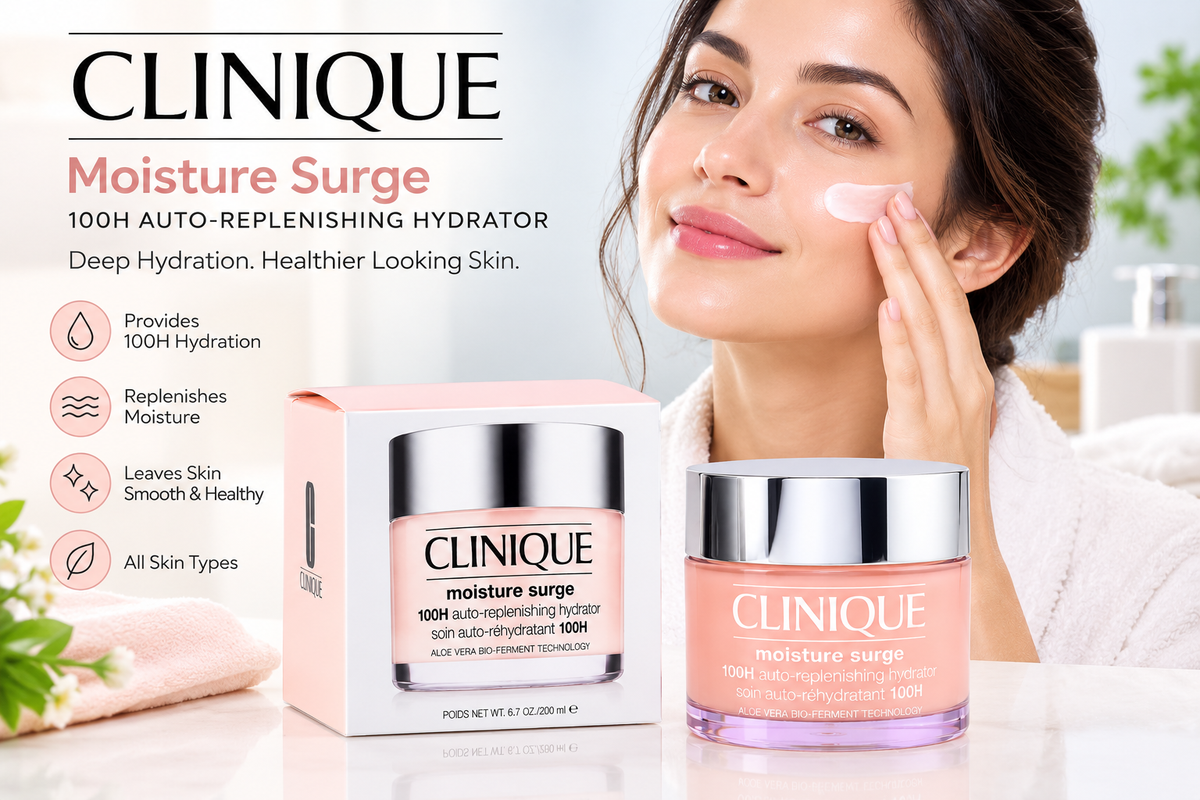 Clinique Moisture Surge 100H Auto-Replenishing Hydrator – 6.7oz - Zyphoria