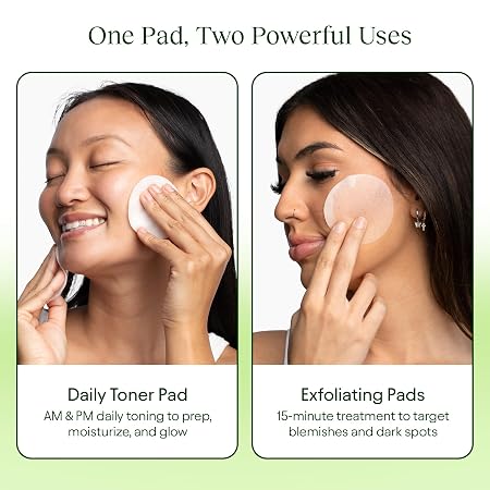 JIYU Korean Toner Pads – Snail Mucin, Niacinamide & Peptides for Dark Spots & Wrinkles (100 Ct)