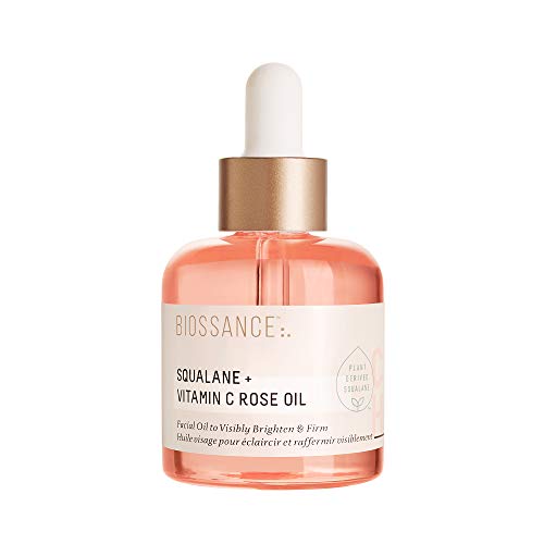 "Biossance Squalane + Vitamin C Rose Facial Oil – Brightening Serum