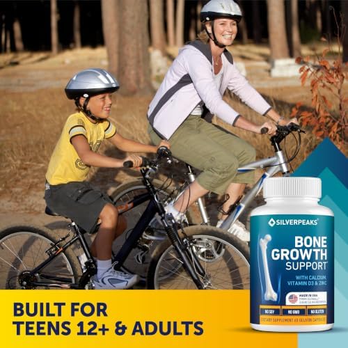 Bone & Growth Support for Kids & Teens – Calcium, Zinc & D3 Supplement (60 pcs)