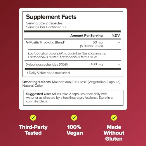 O Positiv URO Vaginal Probiotic – Odor, pH & Yeast Balance Support for Women (60 Capsules)