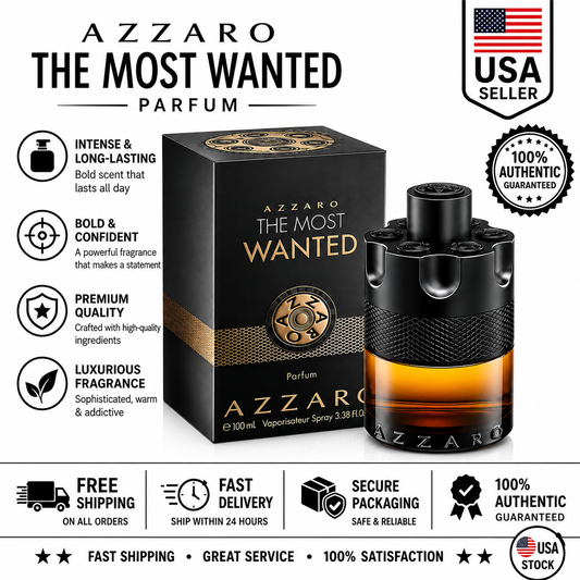Azzaro The Most Wanted Parfum for Men – 3.38 oz / 100ml Spray