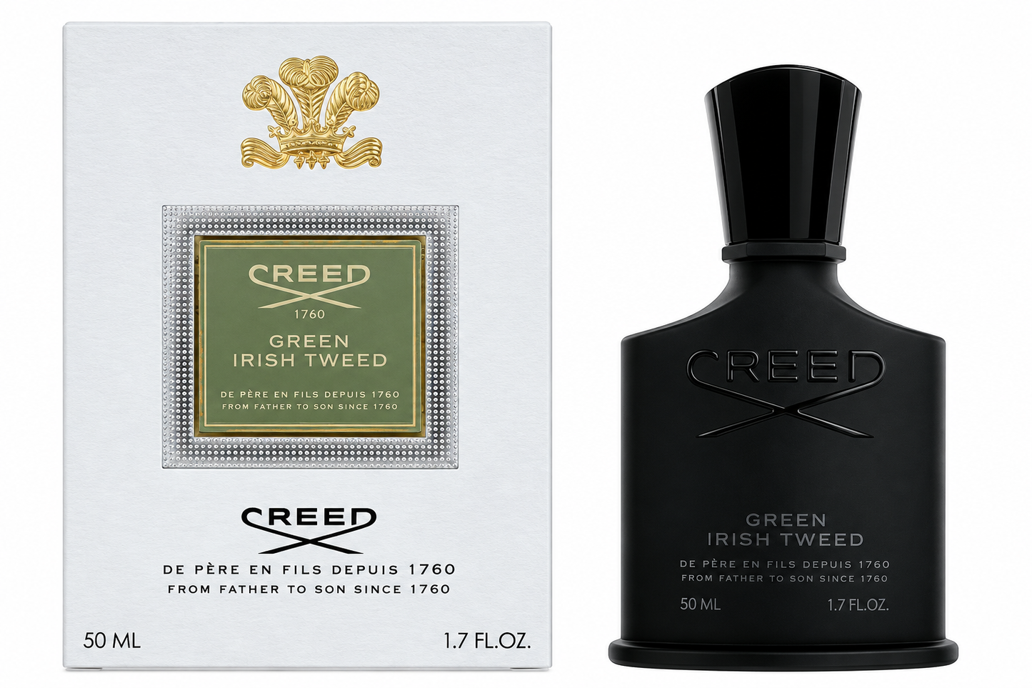 Creed Green Irish Tweed Millésime Eau de Parfum for Men – 1.7 oz / 50ml