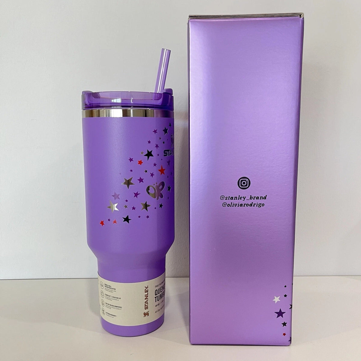 40oz Insulated Stainless Steel Tumbler with Handle & Straw – Quencher Style - Zyphoria