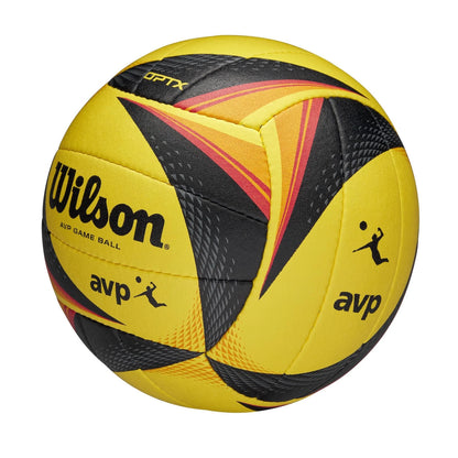 Wilson AVP OPTX Game Volleyball Official Size – Yellow/Black Beach Volleyball - Zyphoria