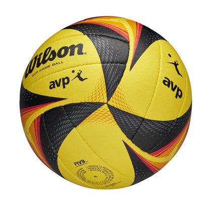 Wilson AVP OPTX Game Volleyball Official Size – Yellow/Black Beach Volleyball - Zyphoria