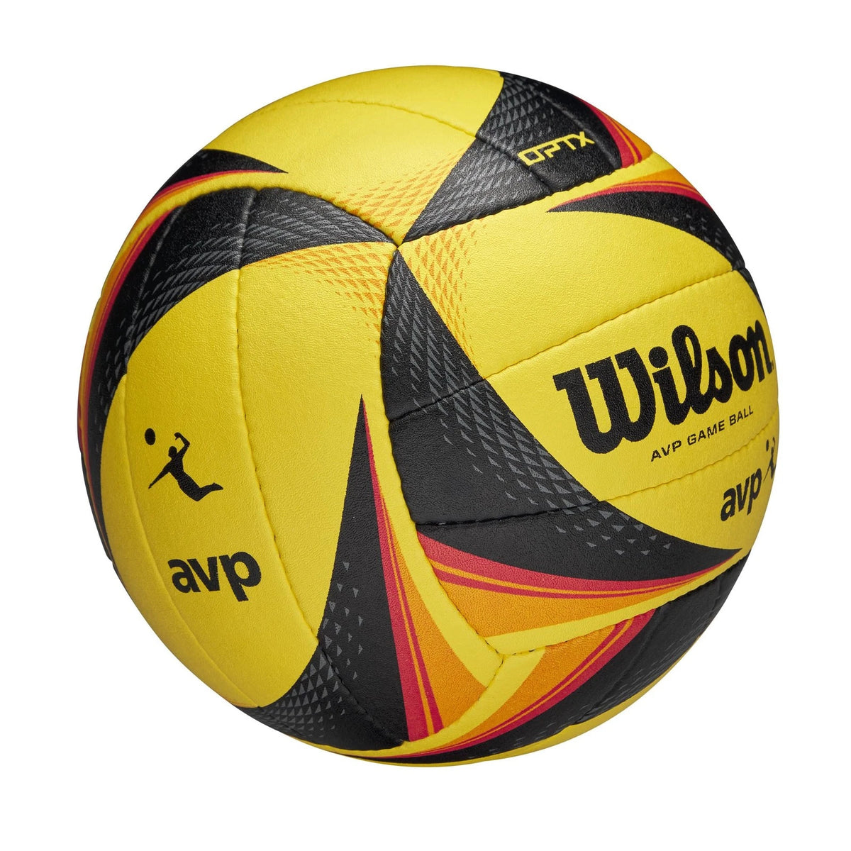Wilson AVP OPTX Game Volleyball Official Size – Yellow/Black Beach Volleyball - Zyphoria