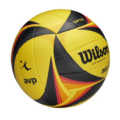 Wilson AVP OPTX Game Volleyball Official Size – Yellow/Black Beach Volleyball - Zyphoria