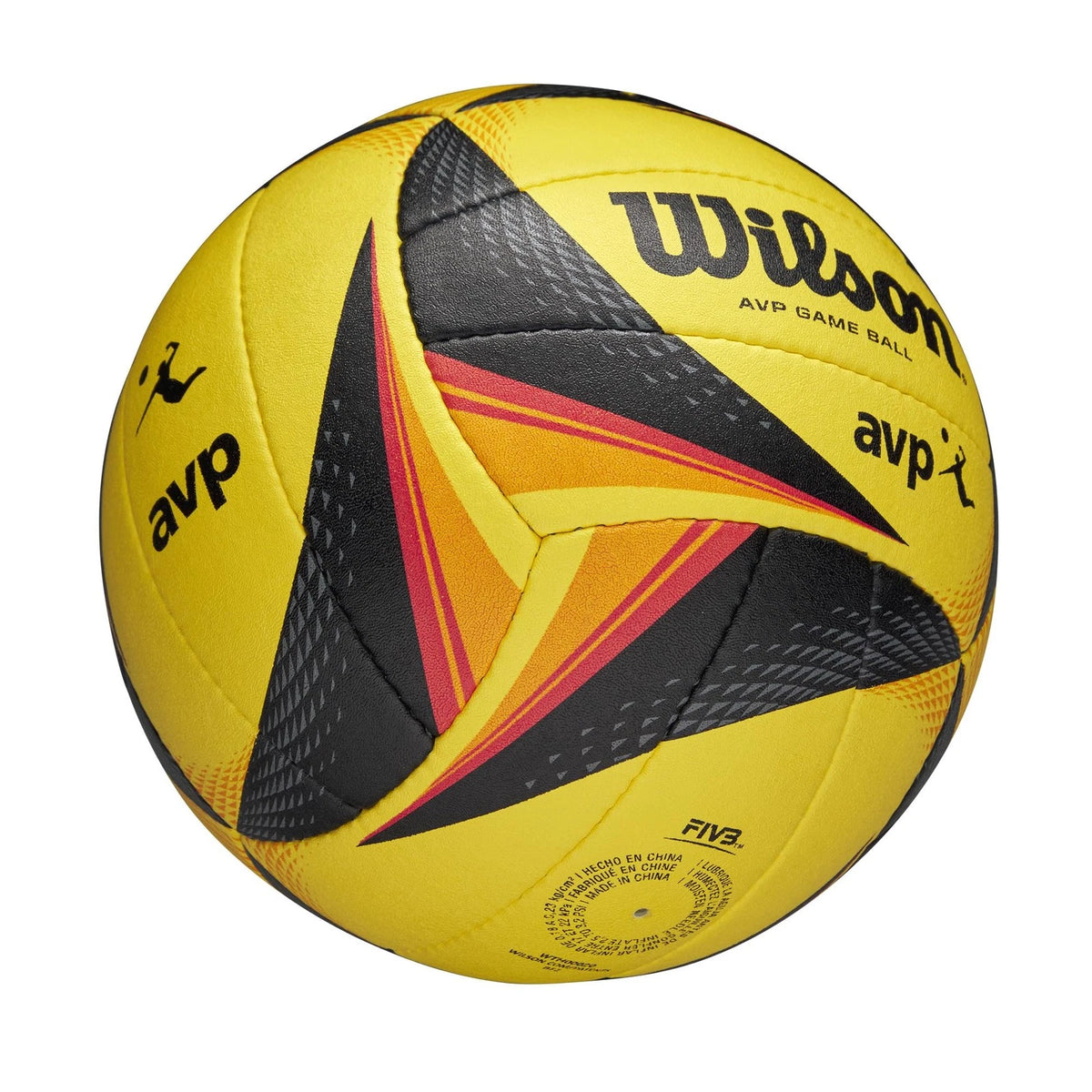 Wilson AVP OPTX Game Volleyball Official Size – Yellow/Black Beach Volleyball - Zyphoria