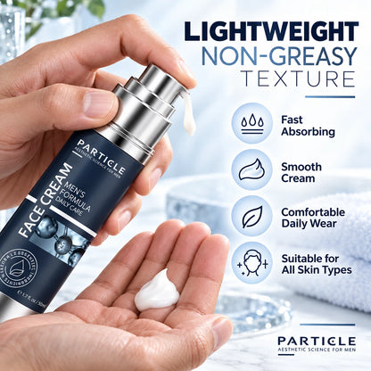 Particle Men's Face Cream Moisturizer Anti Aging Daily Skin Care 50ml 1.7oz - Zyphoria
