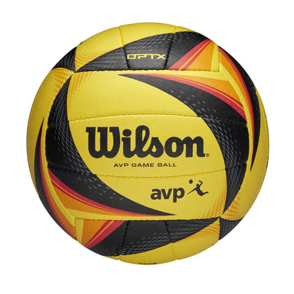 Wilson AVP OPTX Game Volleyball Official Size – Yellow/Black Beach Volleyball - Zyphoria
