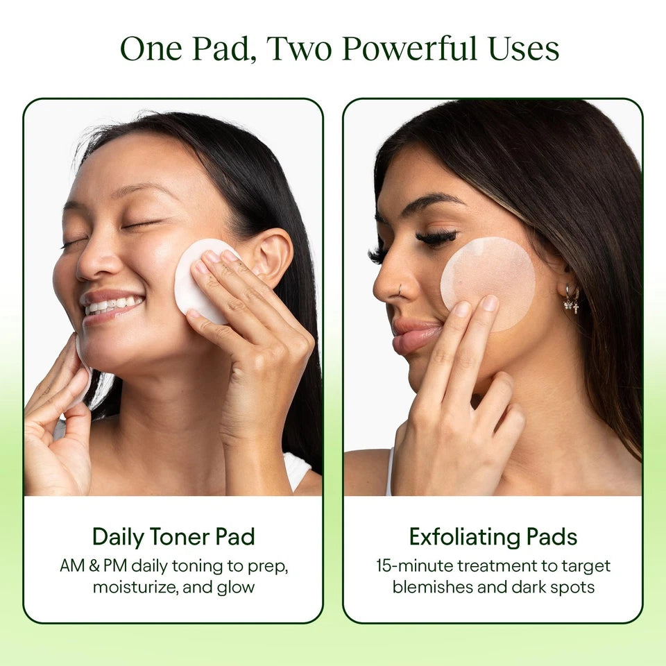 Jiyu Toning Polish Pads for Dark Spots, Wrinkles & Dull Skin