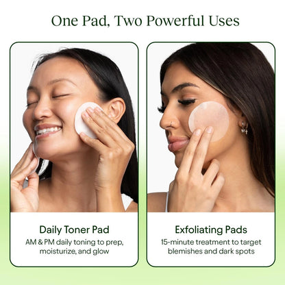 Jiyu Toning Polish Pads for Dark Spots, Wrinkles & Dull Skin